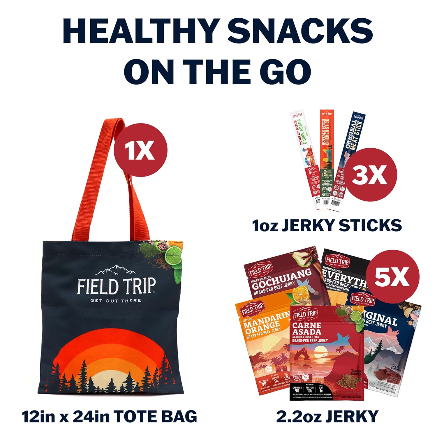 Field Trip Gift Bag (8 Snacks + Canvas Tote)