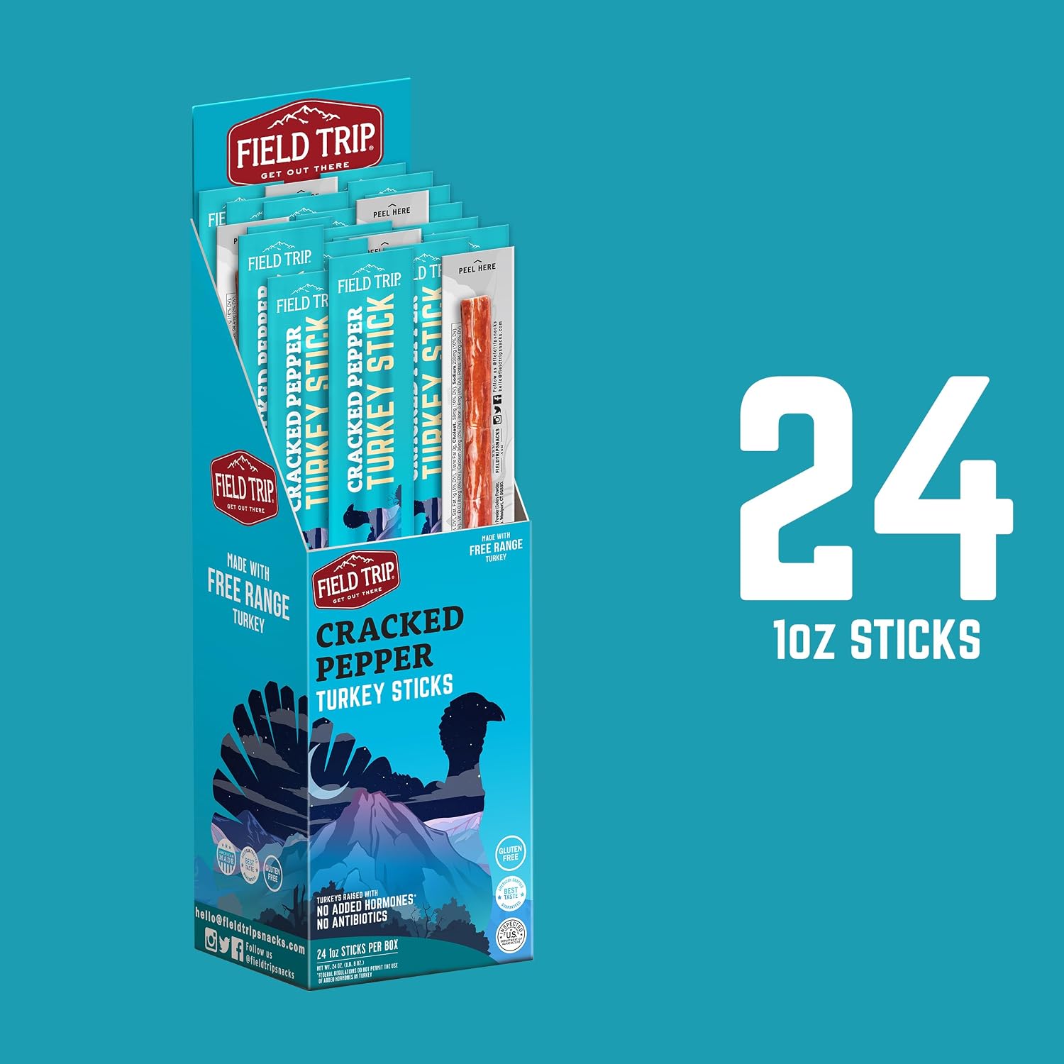 Cracked Pepper Turkey Stick 1oz (24ct)