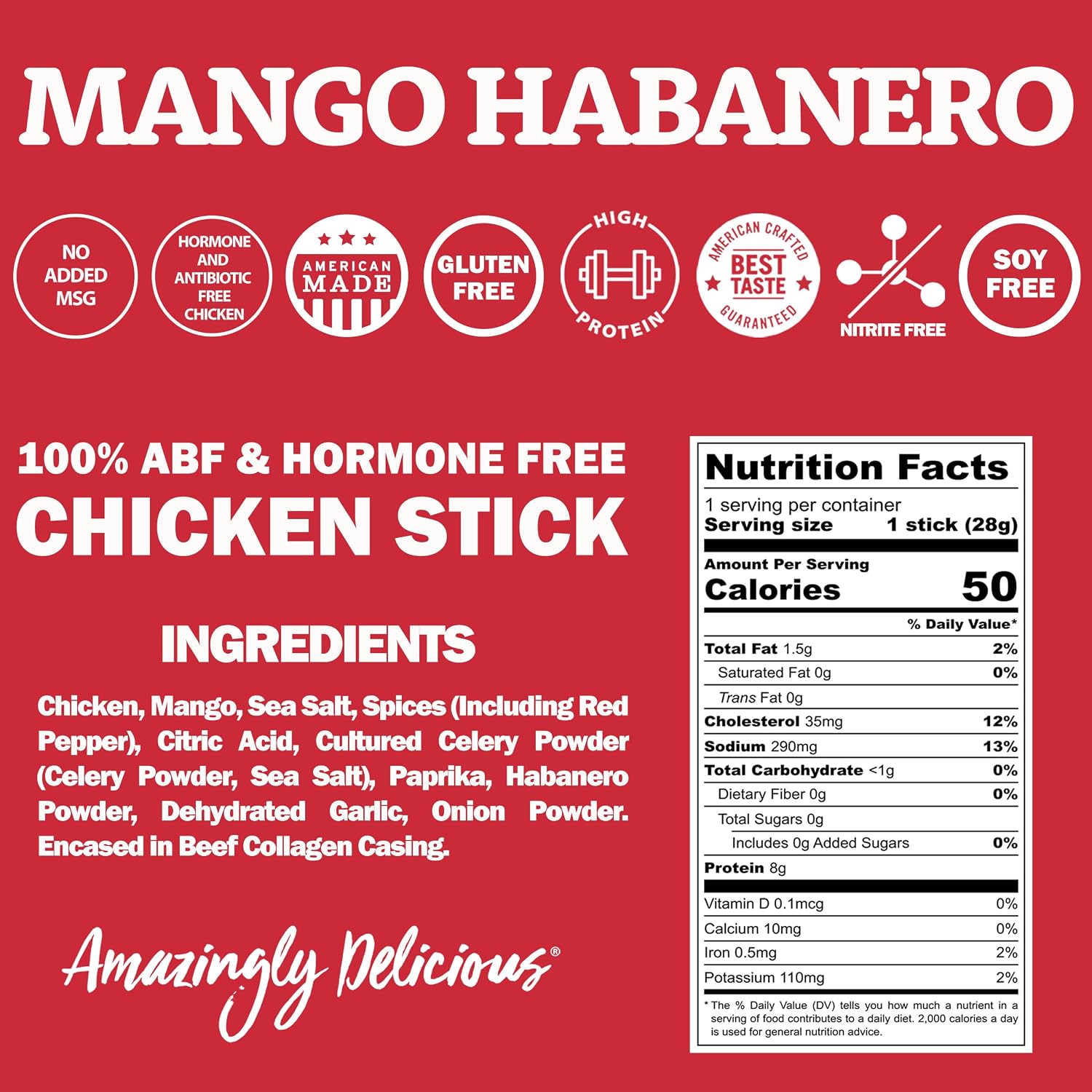 Mango Habanero Chicken Sticks 1oz (24ct)