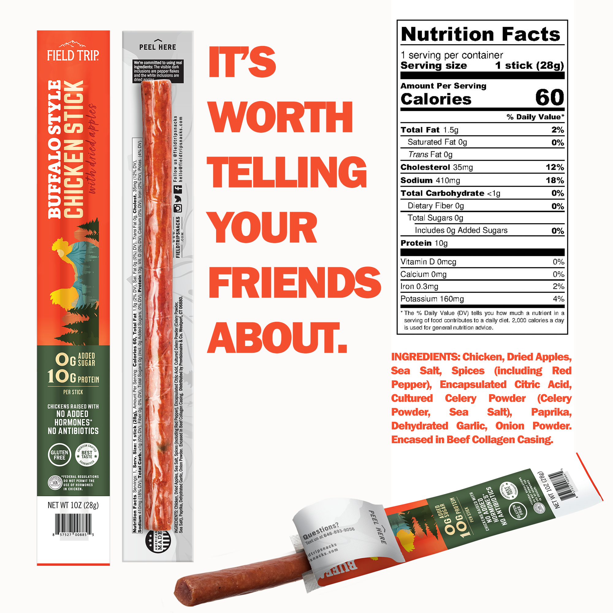 Variety - 5 Flavors of 1oz Sticks (10ct)