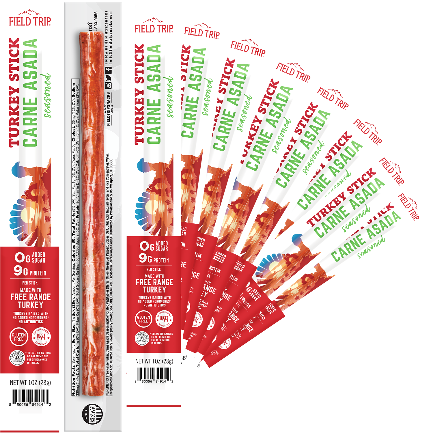 Carne Asada Turkey Sticks 1oz (10ct)