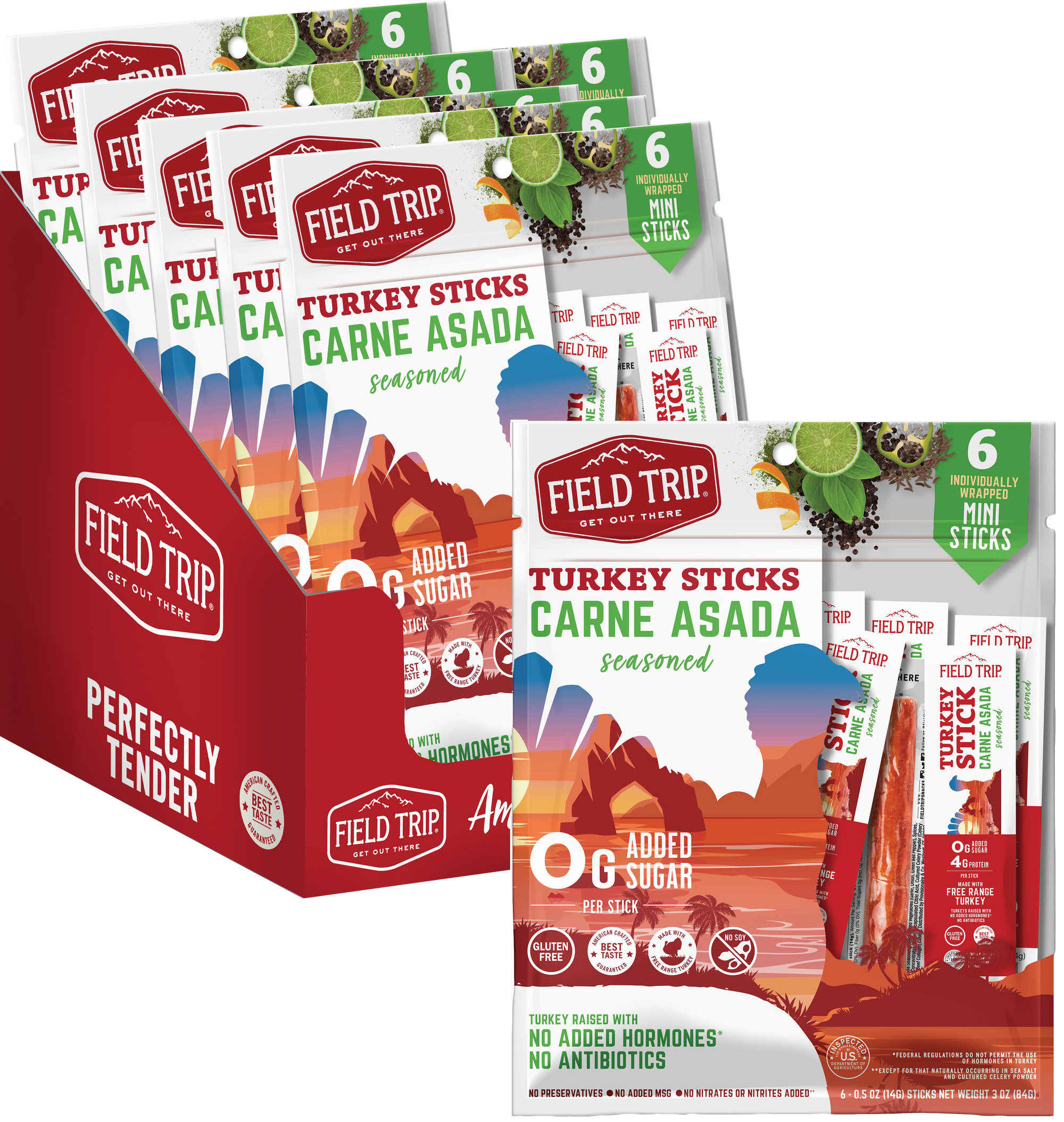 Carne Asada Turkey Multi-Stick Bag (3oz - 0.5oz/8ct)