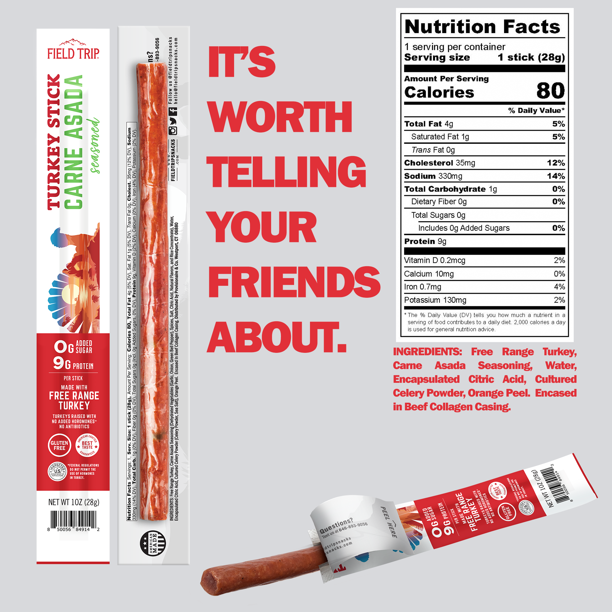 Variety - 5 Flavors of 1oz Sticks (10ct)
