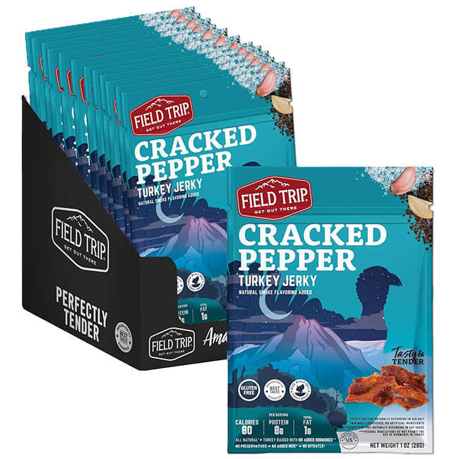 Cracked Pepper Turkey Jerky 1.0oz (12ct)