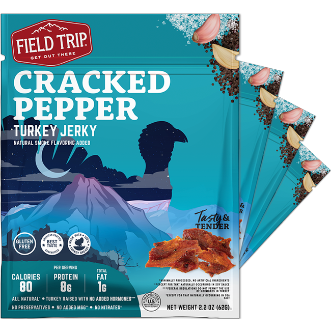 Cracked Pepper Turkey Jerky 2.2oz (4ct)