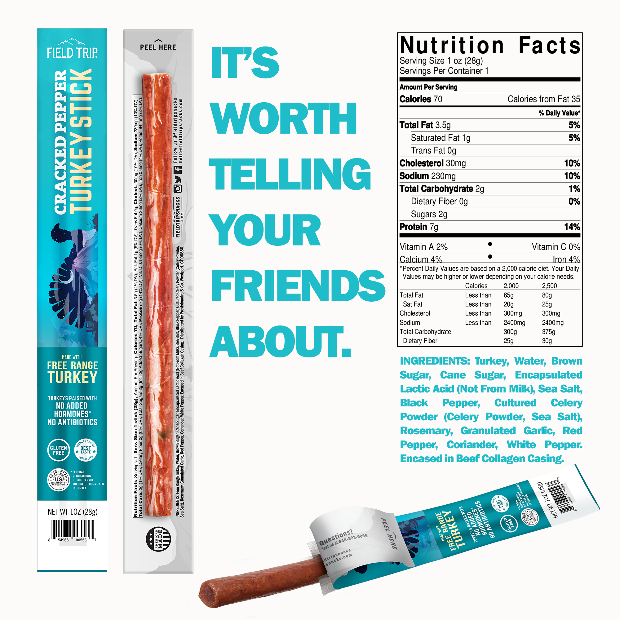 Variety - 5 Flavors of 1oz Sticks (10ct)