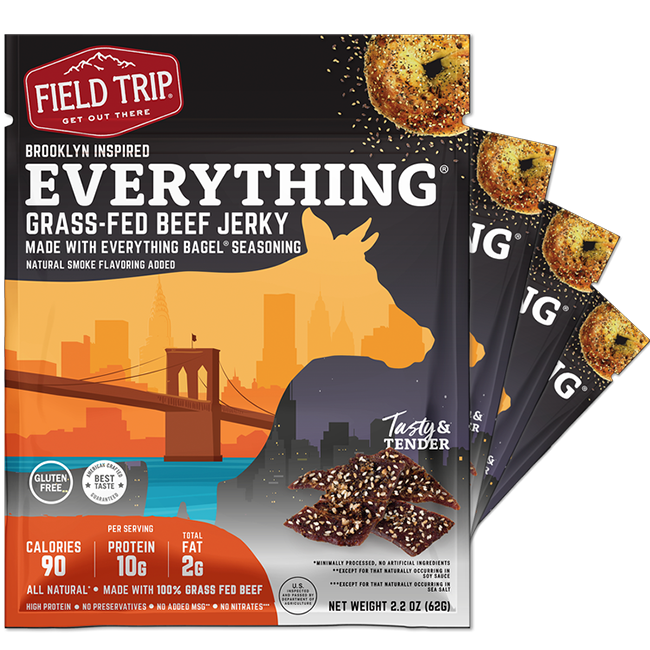 Brooklyn Everything Bagel Beef Jerky 2.2oz (4ct)