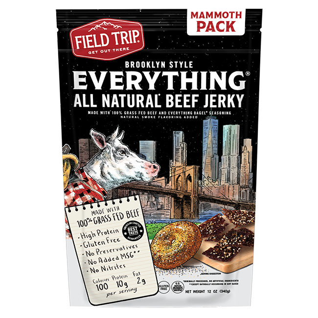 Brooklyn Everything Bagel Seasoned Beef Jerky 12oz
