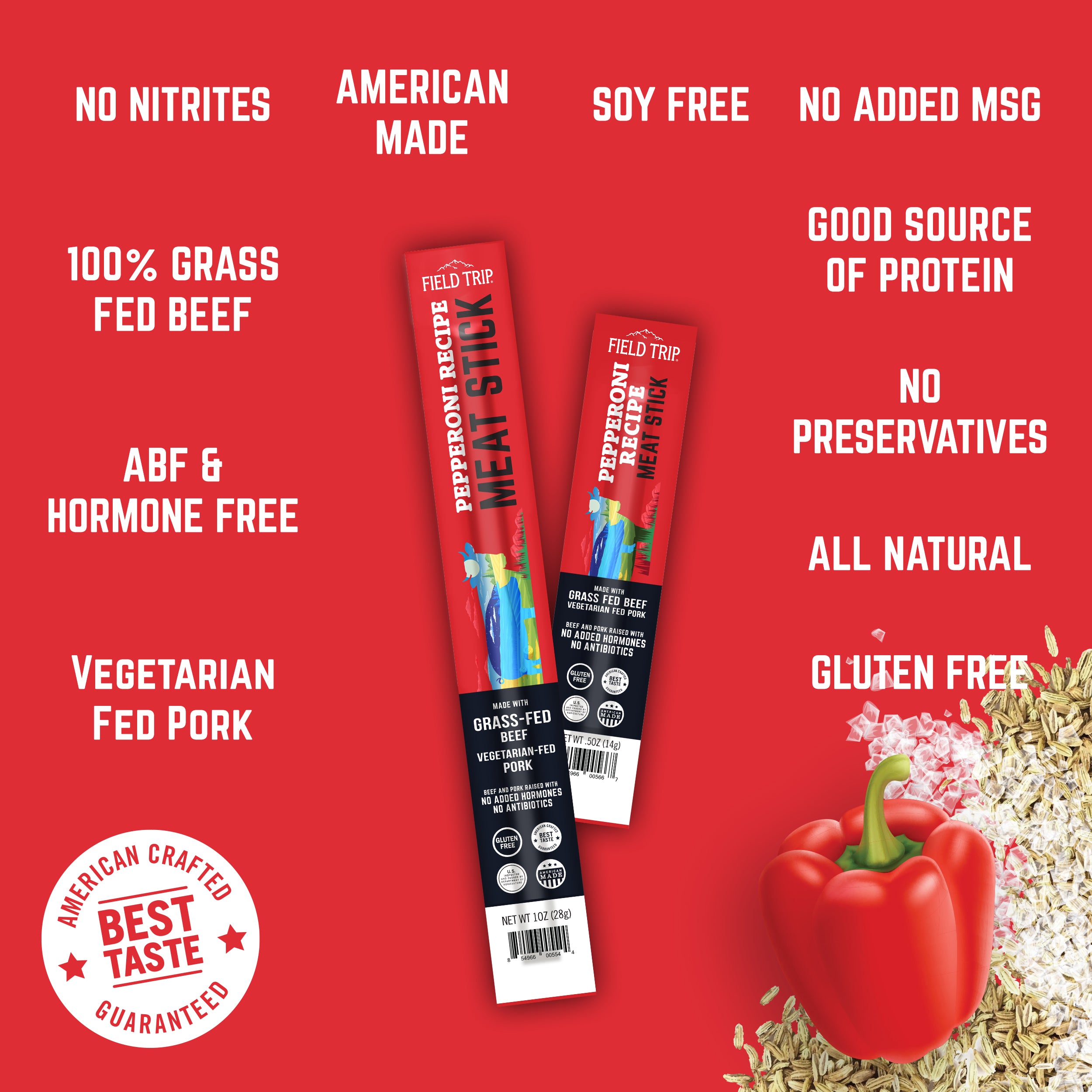 Pepperoni Recipe Meat Stick 1oz (24ct)