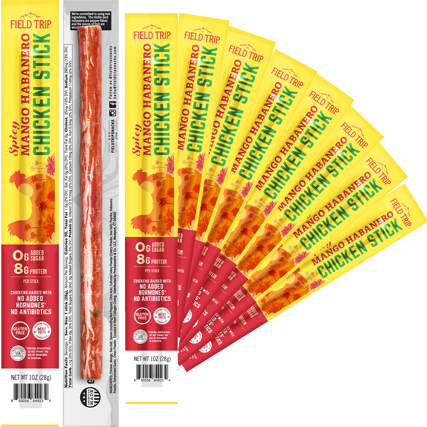 Mango Habanero Chicken Sticks 1oz (10ct)