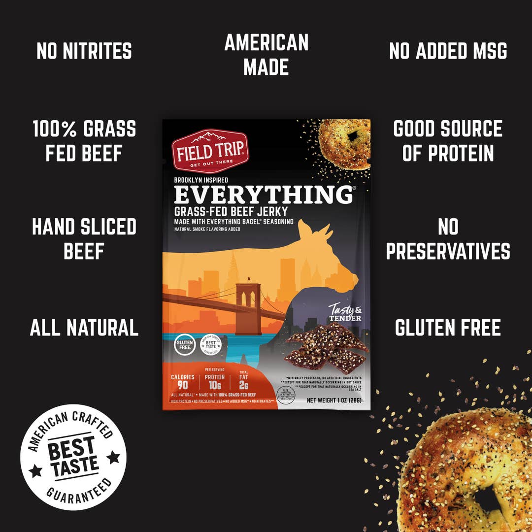 Brooklyn Everything Bagel Beef Jerky 1.0oz (12ct)